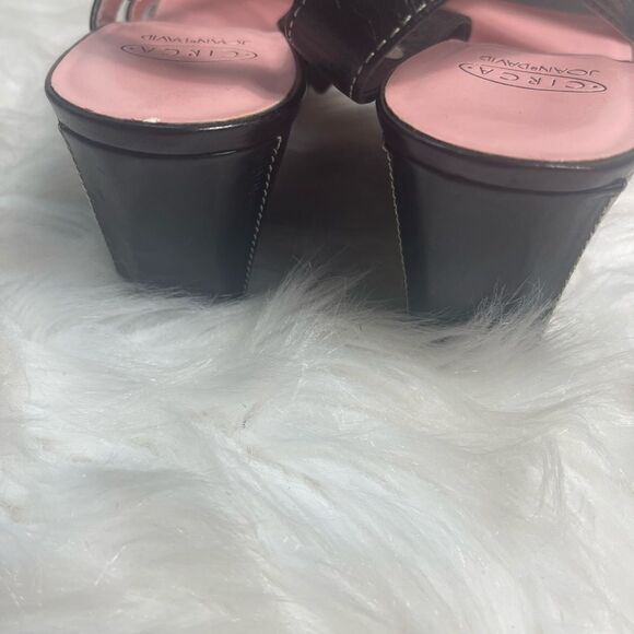 Circa Joan & David leather strappy sling back sandals SZ8M - Picture 7 of 10